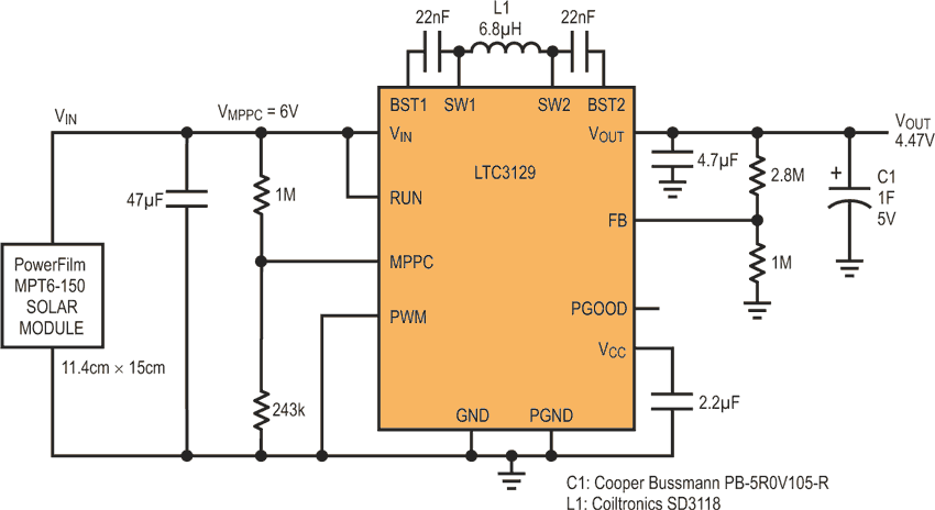 15 V Buck-Boost Converters with Ultralow 1.3 μA Quiescent Current