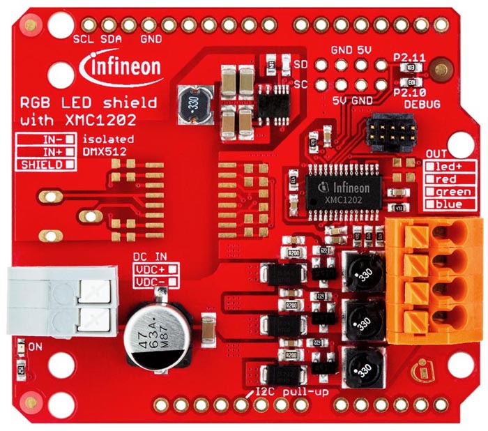  The RGB LED Lighting Shield