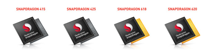 Qualcomm - Snapdragon 620, Snapdragon 618, Snapdragon 425, Snapdragon 415