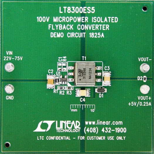 Micropower Isolated Flyback Converter with Input Voltage Range from 6 V to 100 V