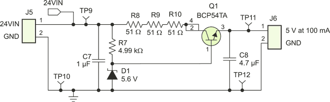 Linear versus switching regulators in industrial applications with a 24-V bus