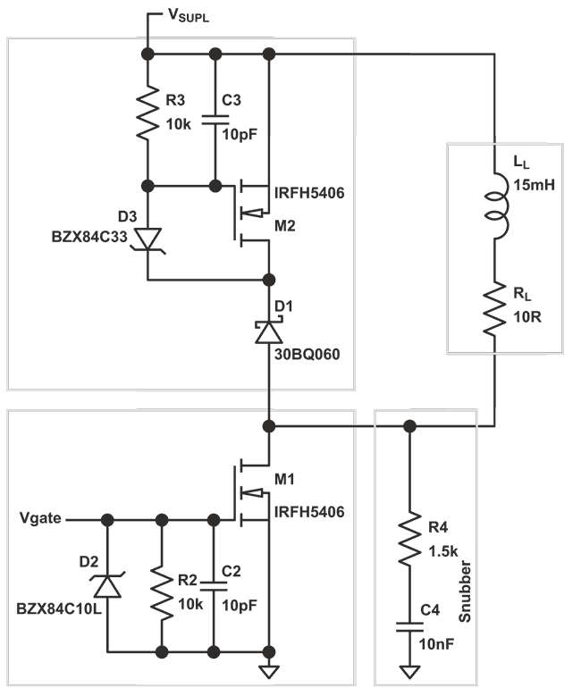Low-side switch with fast turn-off for inductive loads