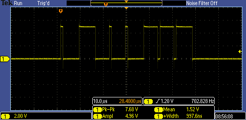 Facilitate oscilloscope debug of small microcontroller systems