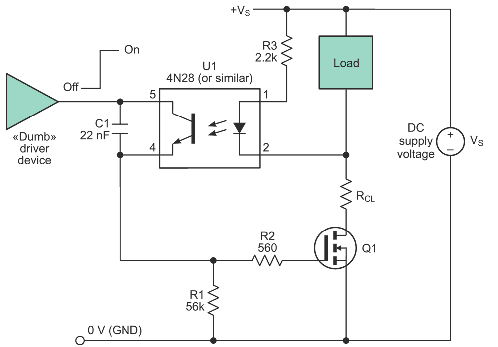 High-Side Load Driver Enhances Short-Circuit Protection