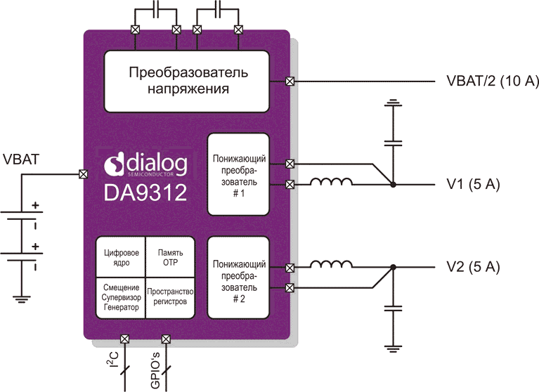 Схема включения DA9312