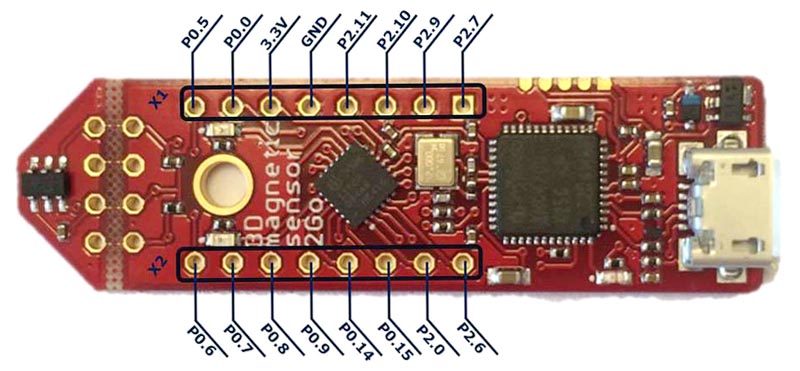  3D Magnetic Sensor 2 Go Kit with TLV493D-A1B6