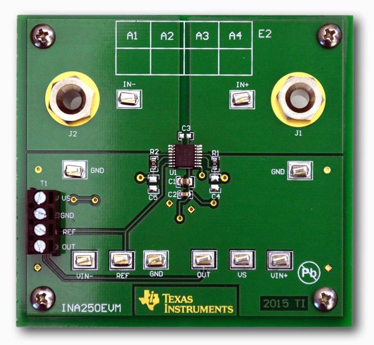 INA250 Current Shunt Monitor Evaluation Module