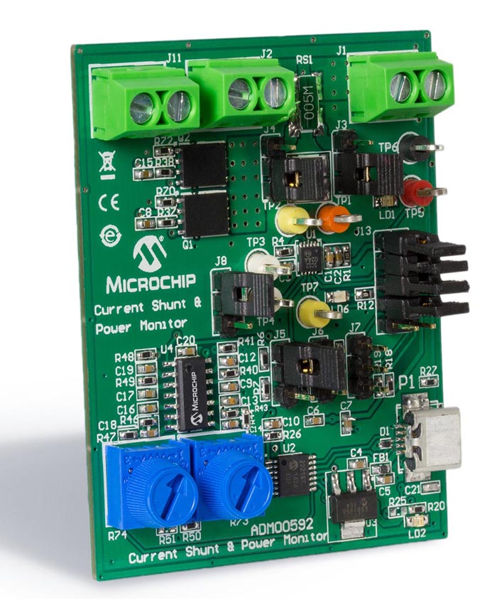 PAC1921 High-Side Power and Current Monitor Evaluation Board