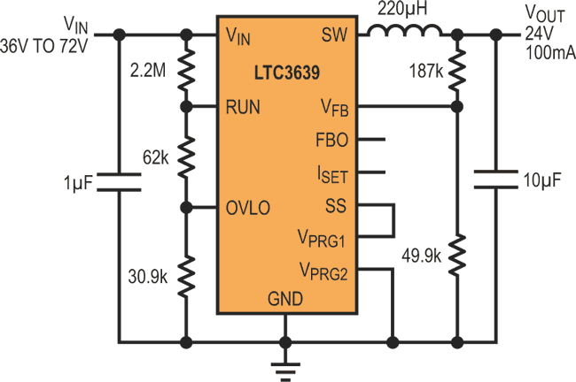 High Efficiency 100 mA Synchronous Buck Converter with Wide Input Range from 4 V to 150 V