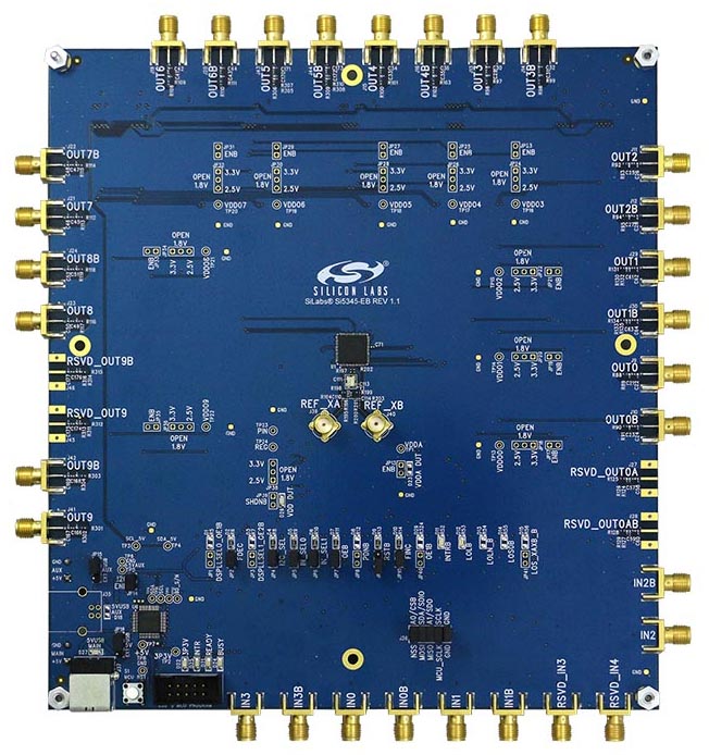 The Si5348-EVB Evaluation Board