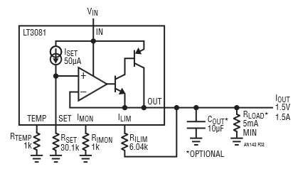 Basic Regulator Using the LT3081