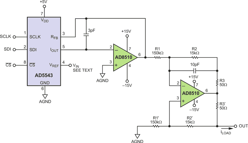 Versatile High Precision Programmable Current Sources Using DACs, Op Amps, and MOSFET Transistors