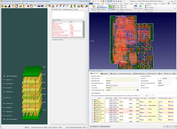 Layer configuration data can now be transferred between Zuken’s CR-8000 Design Force and Polar Instruments Speedstack