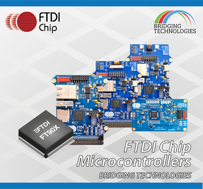 FTDI Chip предлагает серию отладочных модулей для 32-разрядных микроконтроллеров FT90X Super-Bridge
