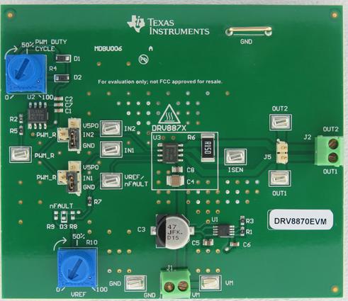 Evaluation Module Texas Instruments DRV8870EVM