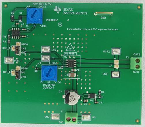 Evaluation Module Texas Instruments DRV8871EVM