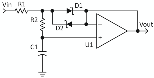 Линейный генератор пилообразных сигналов на одном операционном усилителе