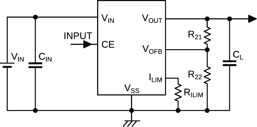 The XC6230 typical application circuit