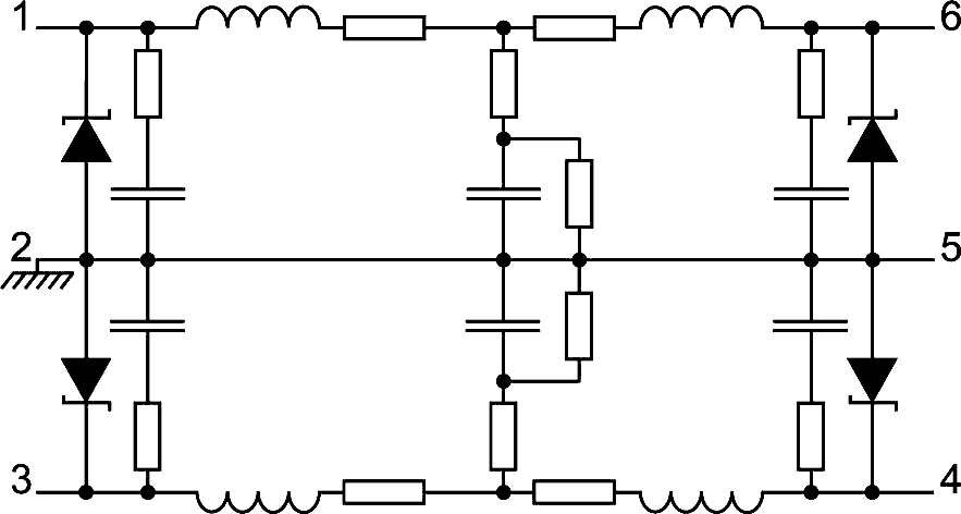 EMIF02-01OABRY equivalent circuit