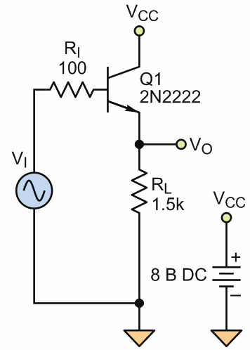 Как избежать ограничения сигнала в эмиттерном повторителе с емкостной развязкой нагрузки