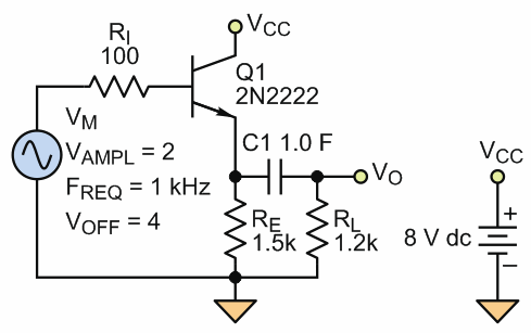 Avoid Clipping in Emitter Follower with AC-Coupled Resistive Load