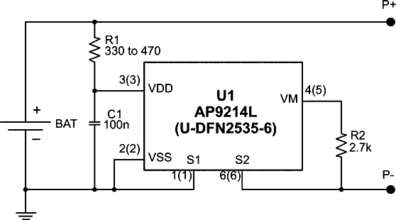 Типовая схема включения AP9214L