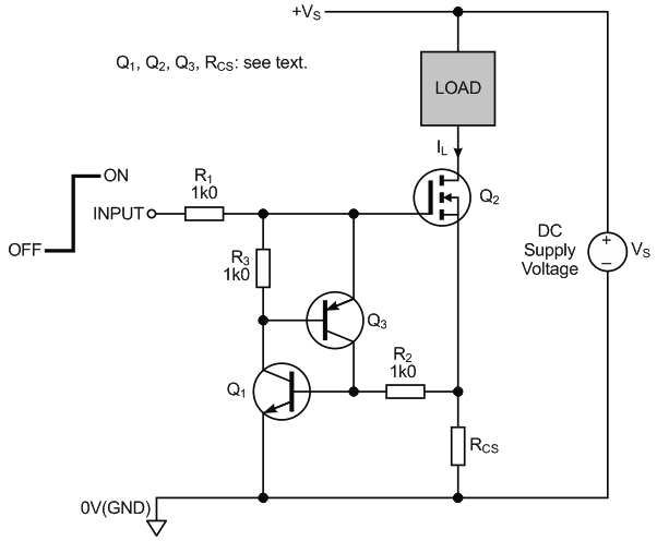 Load switch with self-resetting circuit breaker