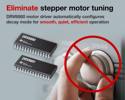 Spinning motors just got simpler with TI's latest stepper technologies