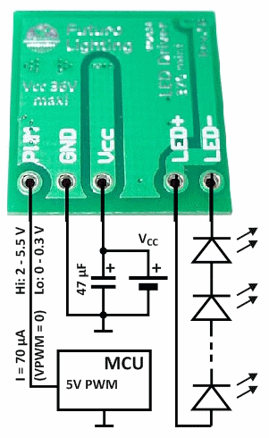 A Low-cost 0.5 A 33 V LED driver module with 90+% efficiency