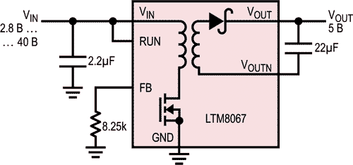 Регулятор μModule с гальванической изоляцией 2 кВ AC