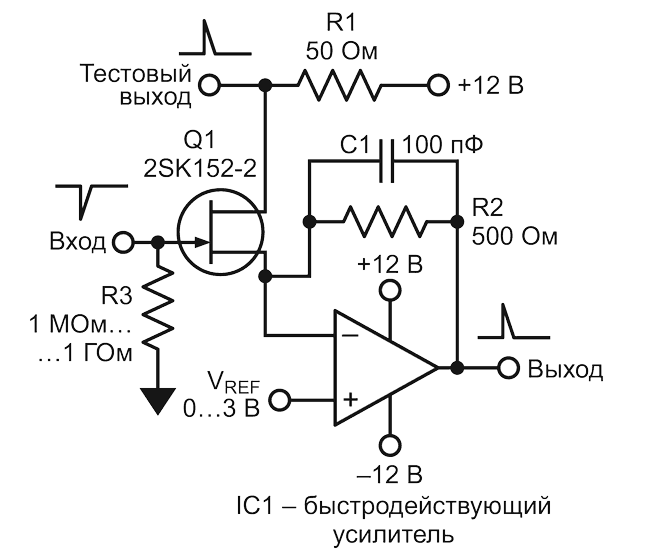 Быстрый, малошумящий, термостабильный усилитель на полевом транзисторе