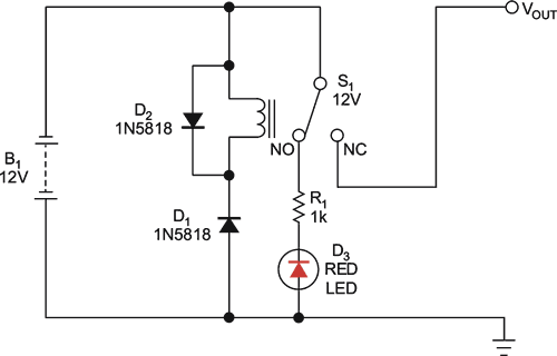 Simple reverse-polarity-protection circuit has no voltage drop