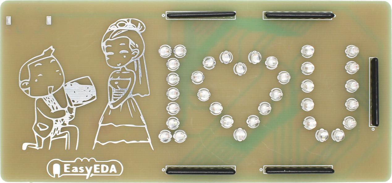 Design a romantic PCB using a free PCB design tool - EasyEDA