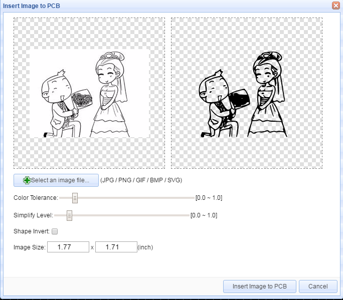 Design a romantic PCB using a free PCB design tool - EasyEDA