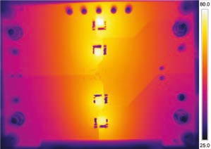 Thermograph of Passive Diode Bridge.