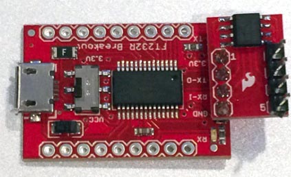 Assembled isolated USB-to-UART converter