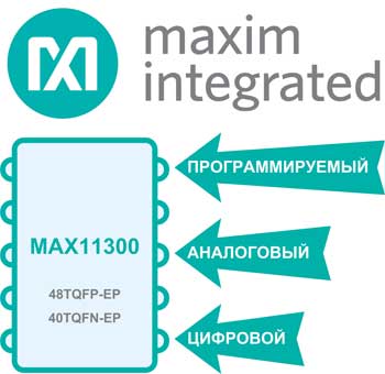 MAX11300 – уникальная программируемая цифро-аналоговая микросхема