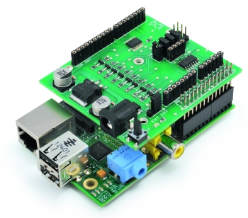 Expansion Shield for RaspberryPi compatible with Arduino