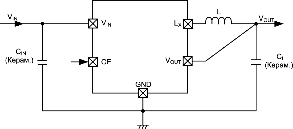 XC9272 - Типовая схема включения