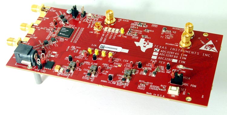 The ADC32RF45EVM Evaluation Module