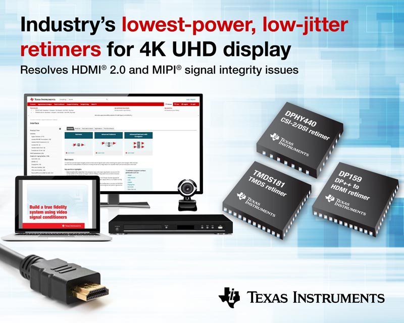 Texas Instruments - SN65DP159, SN65DPHY440SS, SN75DP159, SN75DPHY440SS, TMDS181