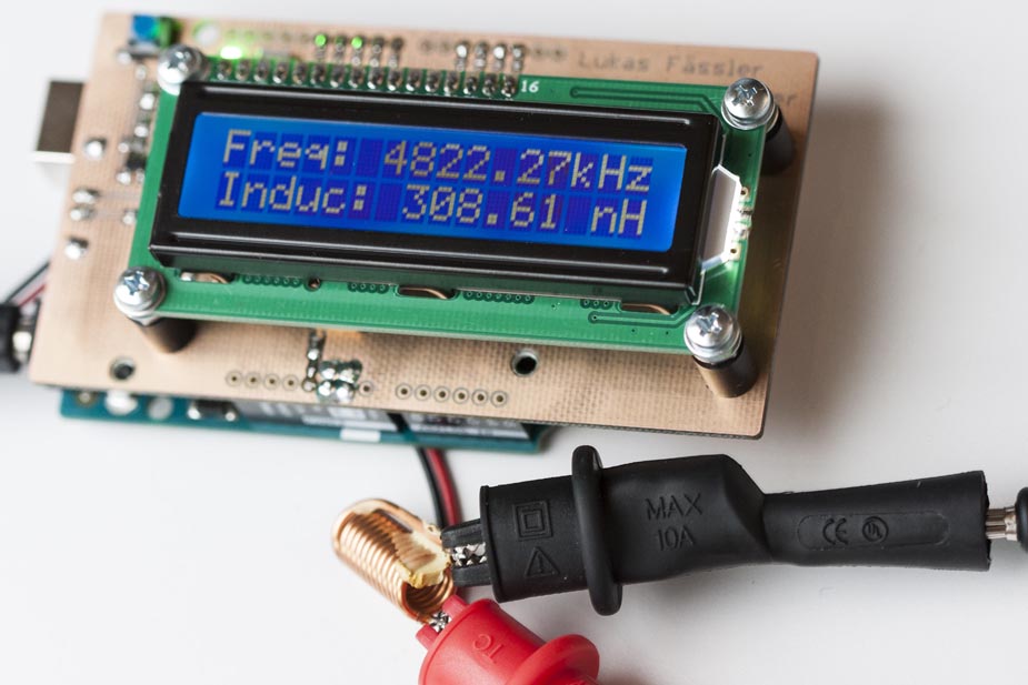Arduino-based Inductance Meter: Even very small inductance values can be measured