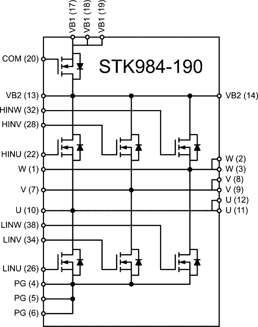 The STK984-190-E Functional Diagram