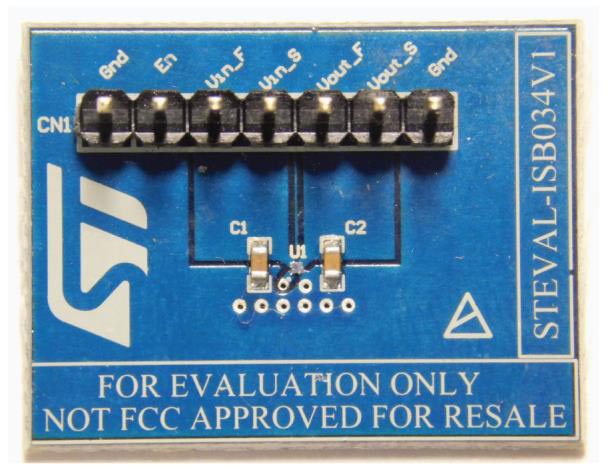 Evaluation board for the LDBL20 high PSRR, miniaturized 200 mA LDO