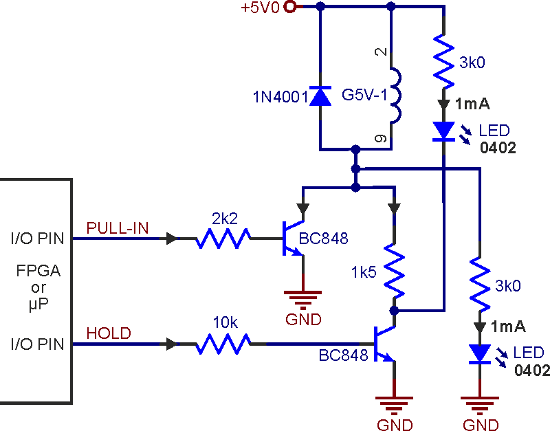 Reduce relay coil current with a reset controller IC