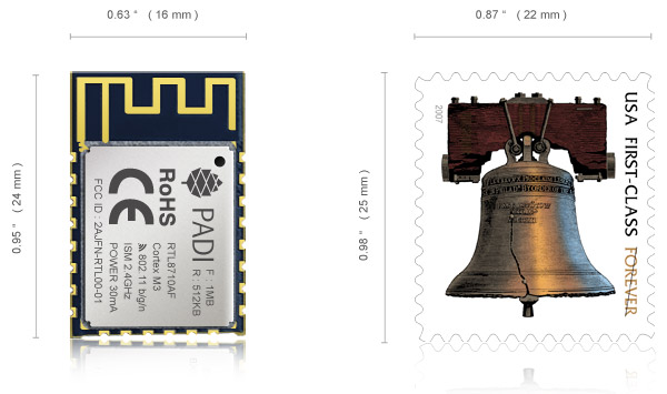 Wi-Fi модуль PADI IoT Stamp - альтернатива ESP8266