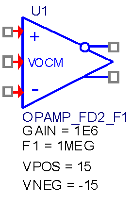 Идеализированные частотно-зависимые однополюсные PSpice макромодели операционных усилителей