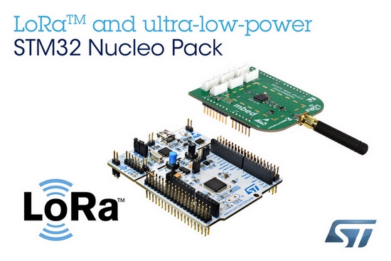 STMicroelectronics Empowers Wireless IoT-Device Developers with New LoRa Kit Leveraging STM32 Microcontroller Ecosystem