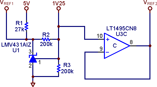 Circuit remotely adjusts PSU voltage