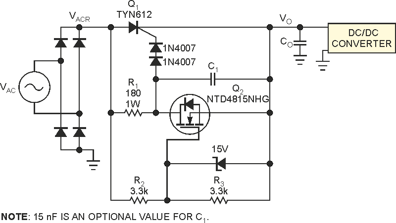 Limit inrush current in high-power applications